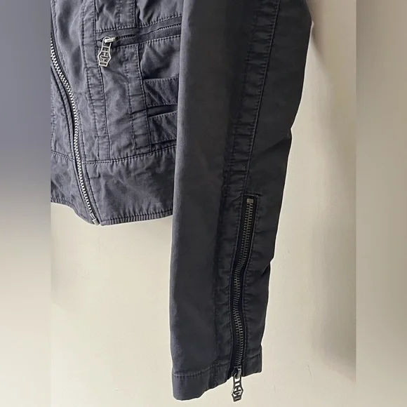 Diesel Grey Moto Jacket Size Small - Picture 6 of 12